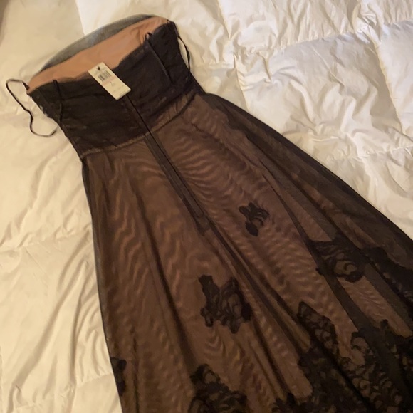 NWT BCBG Mesh Overlay Cocktail Dress 4 - Picture 7 of 9